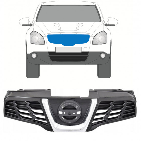 Grill til Nissan Qashqai 2010-2013 7490