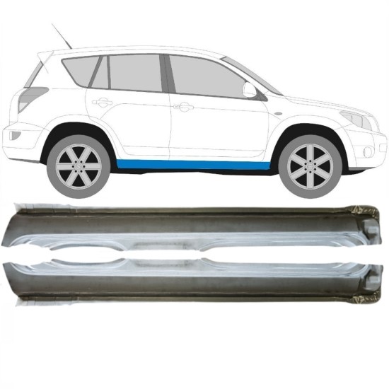 Dørpanel til Toyota Rav4 2006-2013 / Venstre+Højre / Sæt 14752