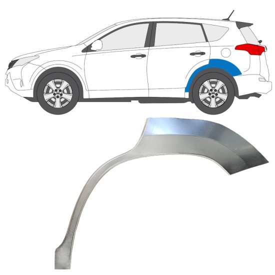Bagskærm reparationspanel til Toyota Rav4 2013-2018 / Venstre 16489
