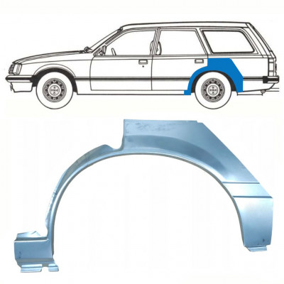 Bagskærm reparationspanel til Opel Rekord E 1977-1986 / Venstre / COMBI /  10787