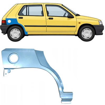 Bagskærm reparationspanel til Renault Clio I 1990-1998 / Højre 7682