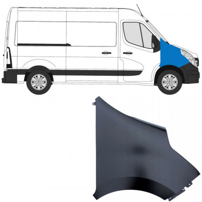 Forskærm til Renault Master 2010-2019 / Højre 9016