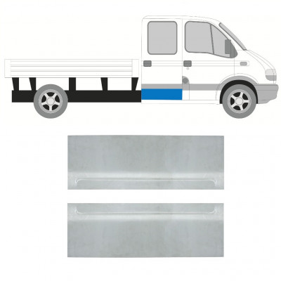 RENAULT MASTER 1998-2010 DOBBELT FØRERHUS REPARATIONSDEL TIL BAGDØR PANEL / SÆT