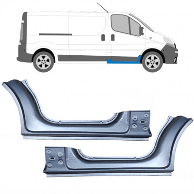 Dørpanel reparationsplade til Renault Trafic 2001-2014 / Venstre+Højre / Sæt 10085