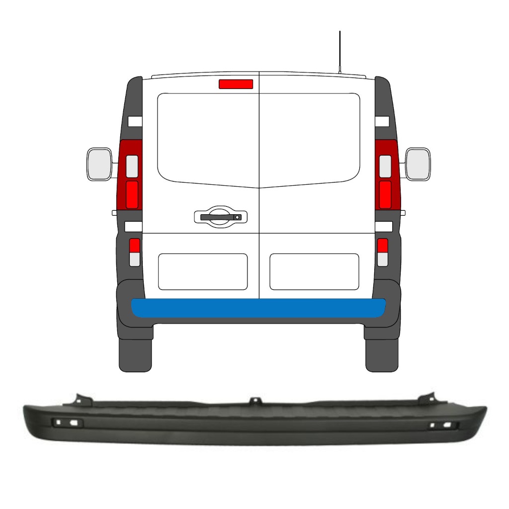 Bagkofanger Til Renault Trafic 2014- 8212