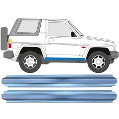 Dørpanel reparationsplade til Daihatsu Feroza Rocky Fourtrak 1984-1993 / Venstre = Højre (symmetrisk) / Sæt 10468