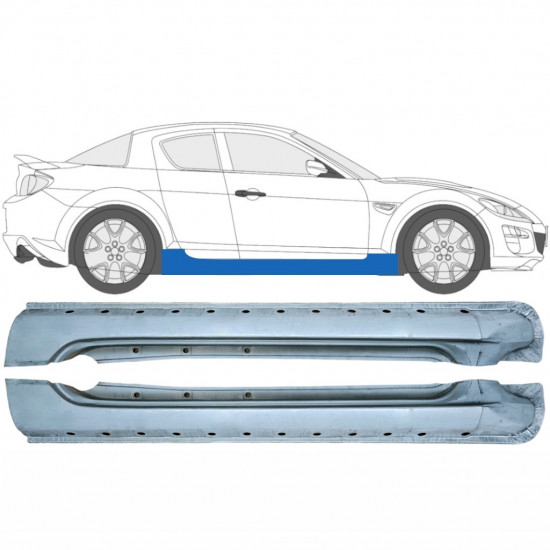 Dørpanel til Mazda RX8 2003-2012 / Venstre+Højre / Sæt 9284