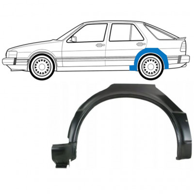 Bagskærm reparationspanel til Saab 9000 1985-1998 / Venstre 8121