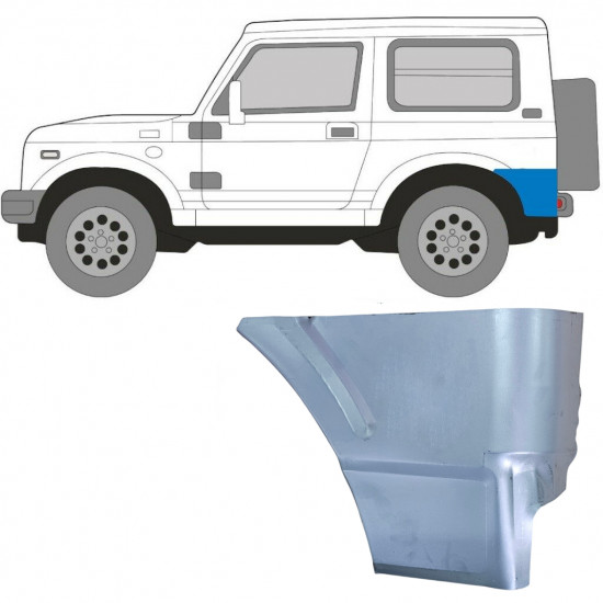 SUZUKI SAMURAI 1981-2004 BAG HJUL PANEL / VENSTRE