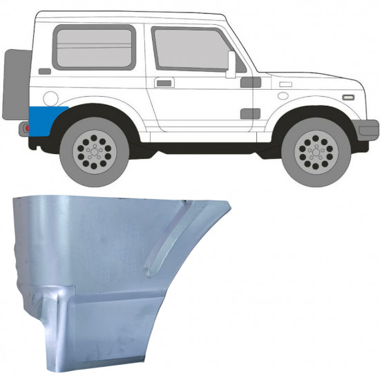 SUZUKI SAMURAI 1981-2004 BAG HJUL PANEL / HØJRE