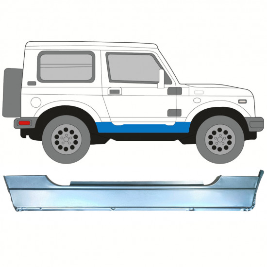 Dørpanel til Suzuki Samurai 1981-1998 / Højre 8248