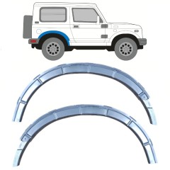 Reparationsplade til montering af bagerste hjulkasse til Suzuki Samurai 1981- / Venstre+Højre / Sæt 11833