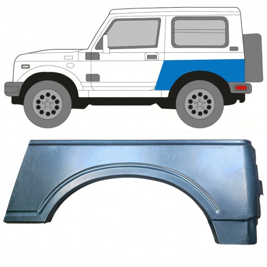 Bagskærm reparationspanel til Suzuki Samurai 1981-2004 / Venstre 10815