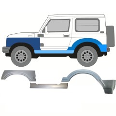 Reparationspanel til dørpanel forskærm og bagskærm til Suzuki Samurai 1981- / Venstre / Sæt 11182