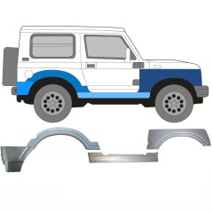 Reparationspanel til dørpanel forskærm og bagskærm til Suzuki Samurai 1981- / Højre / Sæt 11181