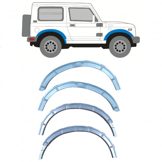 SUZUKI SAMURAI 1981- FENDER HJULKASSEBESLAG / SÆT