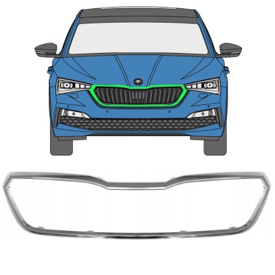 Grillramme til Skoda Scala 2019- 16227