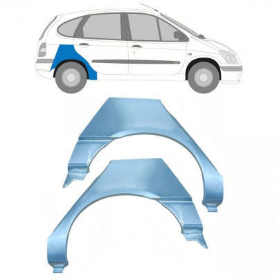 Bagskærm reparationspanel til Renault Scenic 1995-2003 / Venstre+Højre / Sæt 10098