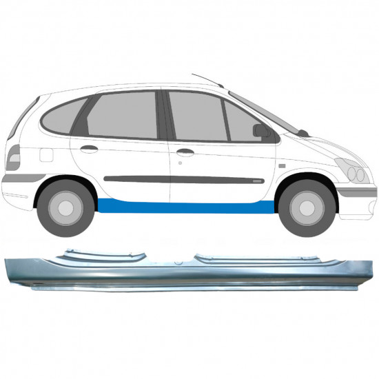 Dørpanel reparationsplade til Renault Megane / Scenic 1995-2003 / Højre 6036