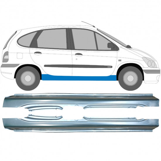 Dørpanel reparationsplade til Renault Megane / Scenic 1995-2003 / Venstre+Højre / Sæt 9258