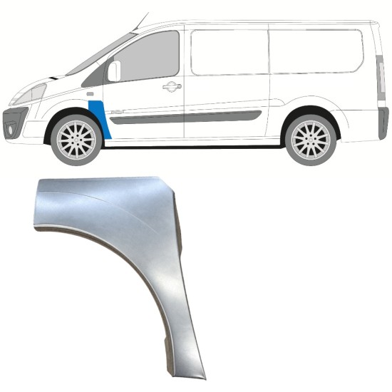 Skærmkant reparationsplade til Fiat Scudo 2007-2016 / Venstre 12898