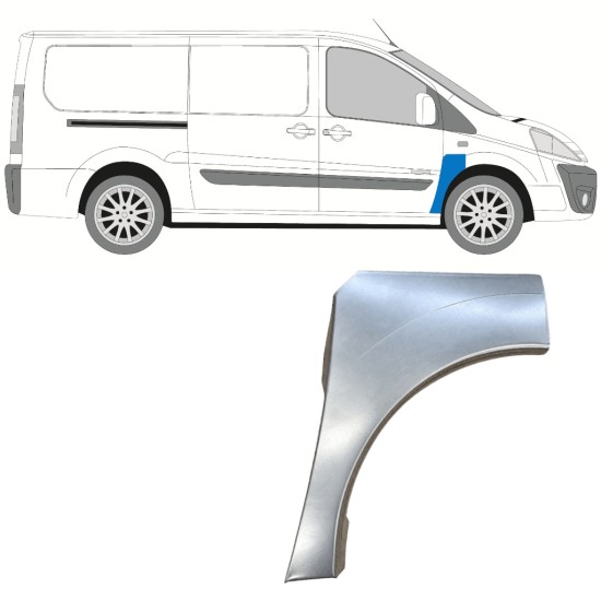 Skærmkant reparationsplade til Fiat Scudo 2007-2016 / Højre 12897