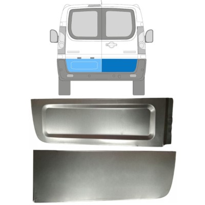 Reparationsplade til bagdør udvendig til Peugeot Expert 2007-2016 / Venstre+Højre / Sæt 15229