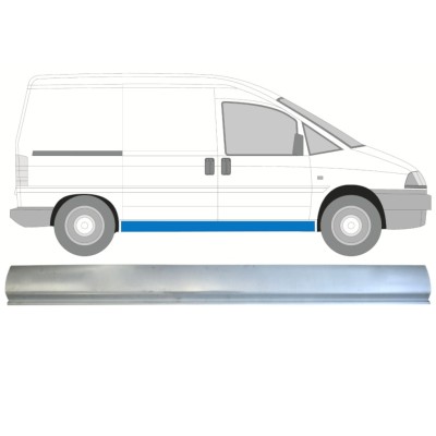 Dørpanel reparationsplade til Fiat Scudo 1994-2007 / Venstre = Højre (symmetrisk) 14525