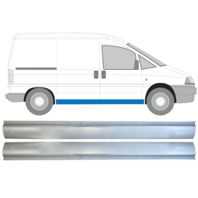 Dørpanel reparationsplade til Fiat Scudo 1994-2007 / Sæt 14526