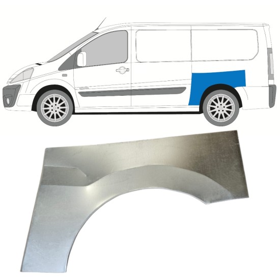 Bagskærm reparationspanel til Fiat Scudo 2007-2016 / Venstre 14748