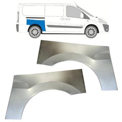 Bagskærm reparationspanel til Fiat Scudo 2007-2016 / Venstre+Højre / Sæt 14749