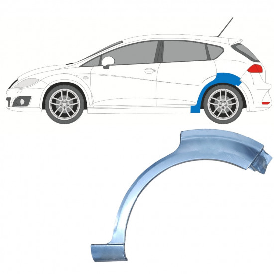 SEAT LEON 2005-2012 BAGSKÆRM / VENSTRE