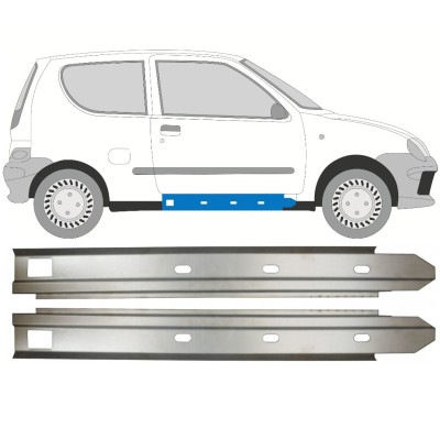 Dørpanel reparationsplade indvendig til Fiat Seicento 1998-2010 / Venstre+Højre / Sæt 14716