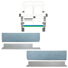 Reparationspanel til bagdør lav indre og ydre til Fiat Ducato 1994-2006 / Venstre+Højre / Sæt 9751