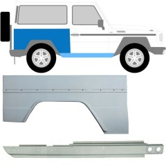 Dørpanel og bagskærm reparationspanel til Mercedes G-Class W460 W461 W463 1979- / Højre / Sæt 10003