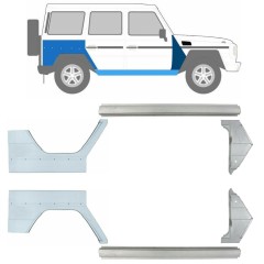 Reparationspanel til dørpanel forskærm og bagskærm til Mercedes G-Class W460 W461 W463 1979-2017 / Venstre+Højre / Sæt 9710