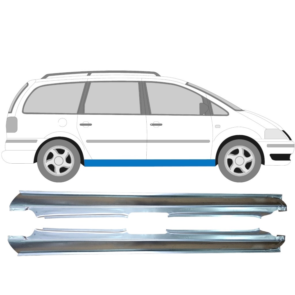 Dørpanel Til Vw Sharan Ford Galaxy 1995-2010 / Venstre+Højre / Sæt 9249