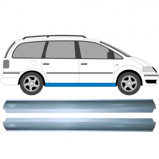 Dørpanel reparationsplade til VW Sharan Ford Galaxy 1995-2010 / Venstre = Højre (symmetrisk) / Sæt 9588