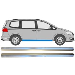 Reparationsplade til nederste del af dørpanel til Volkswagen Sharan 2010-2022 / Venstre+Højre / Sæt 14606