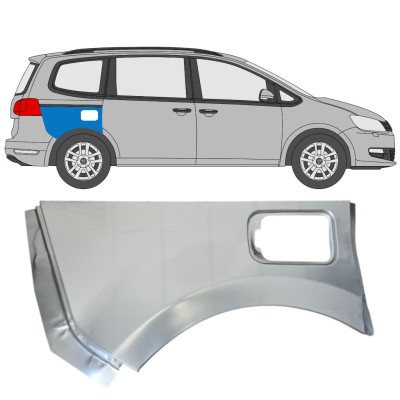 Bagskærm reparationspanel til Volkswagen Sharan 2010-2022 / Højre 14597