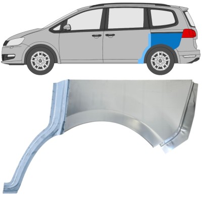 Bagskærm reparationspanel til Volkswagen Sharan 2010-2022 / Venstre / Sæt 14604