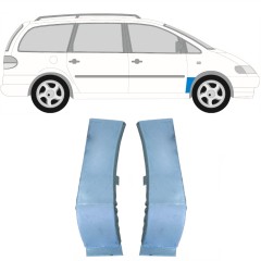 Skærmkant reparationsplade til Seat Alhambra 1995-2010 / Venstre+Højre / Sæt 14015