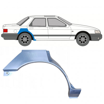 Bagskærm reparationspanel til Ford Sierra 1982-1993 / Højre 7388