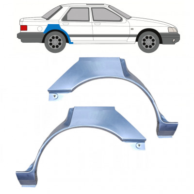 Bagskærm reparationspanel til Ford Sierra 1982-1993 / Venstre+Højre / Sæt 9720