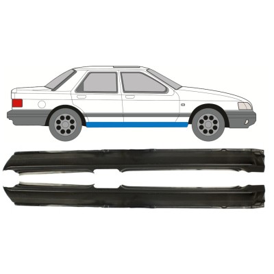 Dørpanel til Ford Sierra 1982-1993 / Venstre+Højre / Sæt 9774
