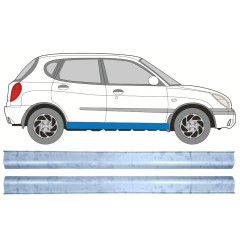 Dørpanel reparationsplade til Daihatsu Sirion 1998-2005 / Venstre+Højre / Sæt 12456