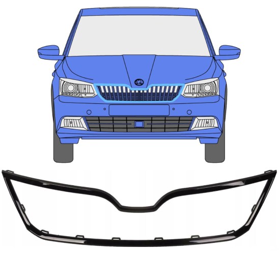 Grillramme til Skoda Fabia 2014-2018 16191