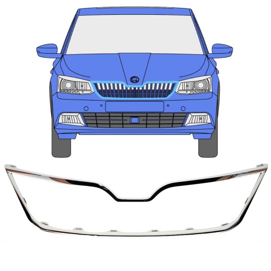 Grillramme til Skoda Fabia 2014-2018 16190