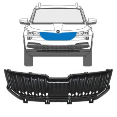Grill til Skoda Karoq 2017-2022 / Sæt 17235