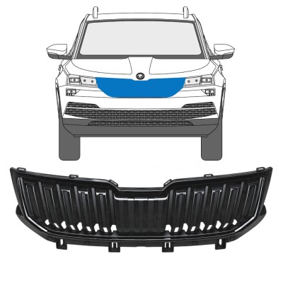 Grill til Skoda Karoq 2017-2022 / Sæt 17235